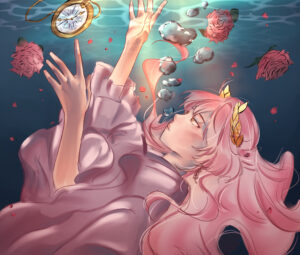 Hillis- The rose girl who dives into the ocean